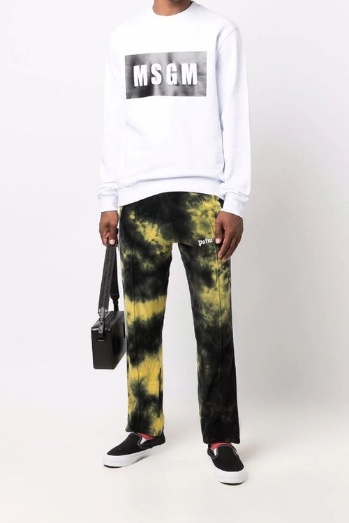 FELPA BIANCO CON STAMPA LOGATA