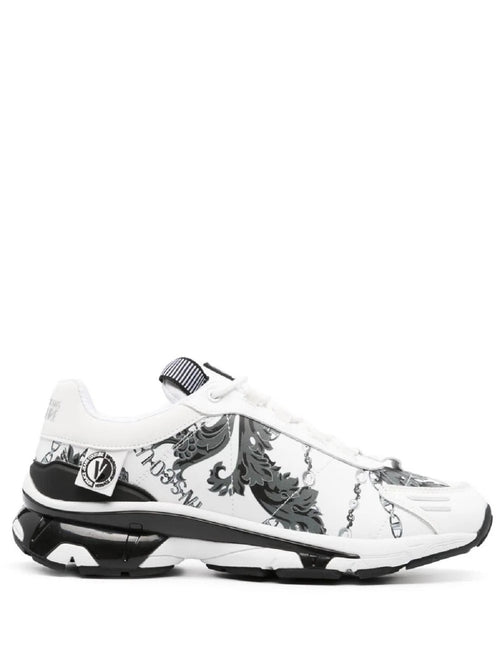 SNEAKERS BIANCO CON STAMPA BAROCCA VERSACE JEANS COUTURE