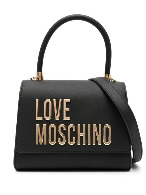 LOVE MOSCHINO BORSA A MANO LOGO LETTERING TRACOLLA REMOVIBILE