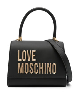 LOVE MOSCHINO BORSA A MANO LOGO LETTERING TRACOLLA REMOVIBILE