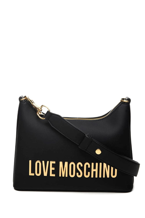 LOVE MOSCHINO BORSA A SPALLA LOGO LETTERING TRACOLLA REMOVIBILE