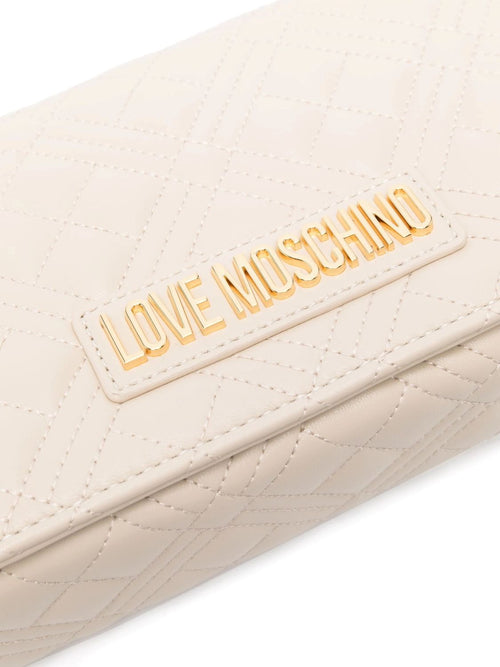 LOVE MOSCHINO BORSA A TRACOLLA TRAPUNTATA LOGO LETTERING