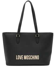 LOVE MOSCHINO BORSA A SPALLA LOGO LETTERING CON DOPPIA TRACOLLA