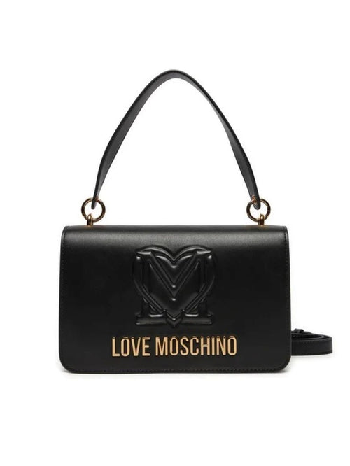 LOVE MOSCHINO BORSA A MANO LOGO LETTERING CON TRACOLLA REMOVIBILE