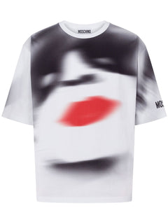 MOSCHINO COUTURE T-SHIRT CON STAMPA GRAFICA