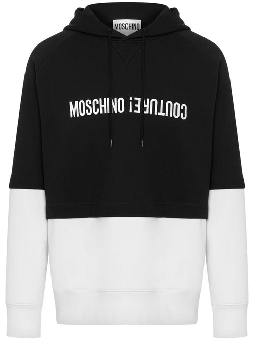 MOSCHINO COUTURE FELPA CON DESIGN COLOR-BLOCK