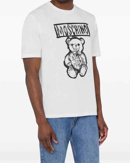 MOSCHINO COUTURE T-SHIRT CON STAMPA TEDDY BEAR