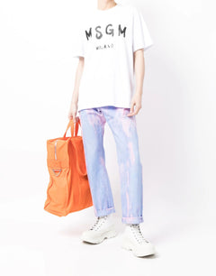 MSGM T-SHIRT CON STAMPA