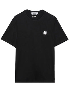 MSGM T-SHIRT CON APPLICAZIONE LOGO