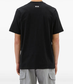 MSGM T-SHIRT CON APPLICAZIONE LOGO