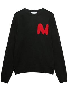 MSGM MAGLIA CON APPLICAZIONE