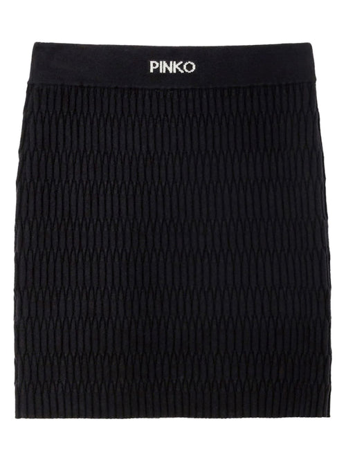 PINKO MINIGONNA IN MAGLIA PUNTO GEOMETRICO