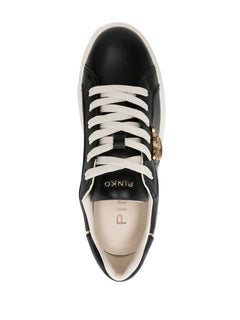 PINKO SNEAKERS FLATFORM PLACCA LOGO IN METALLO