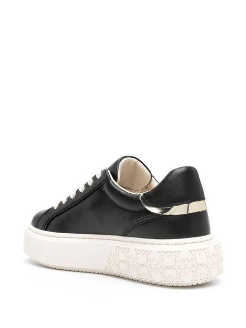 PINKO SNEAKERS FLATFORM PLACCA LOGO IN METALLO