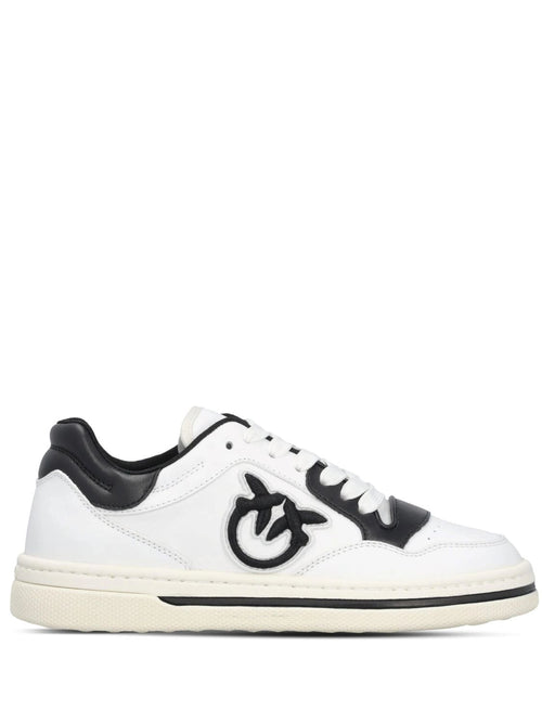 PINKO SNEAKERS BICOLORE CON RICAMO LOGATO  E DETTAGLI A CONTRASTO