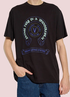 VERSACE JEANS COUTURE T-SHIRT CON STAMPA