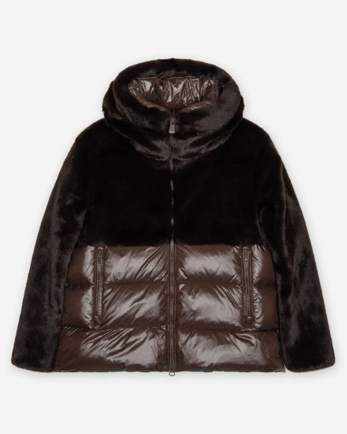 BLAUER GIUBBETTO NYLON CON PELLICICIA ECO FANEVIL