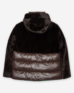 BLAUER GIUBBETTO NYLON CON PELLICICIA ECO FANEVIL