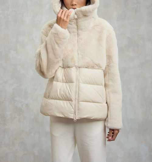 BLAUER GIUBBETTO NYLON CON PELLICICIA ECO FANEVIL