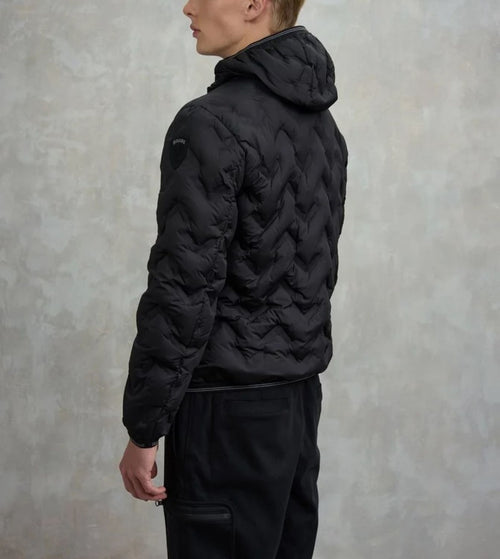 BLAUER PIUMINO AD ANGOLI PIERY