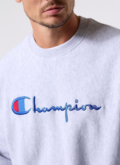 CHAMPION FELPA UOMO GRIGIO