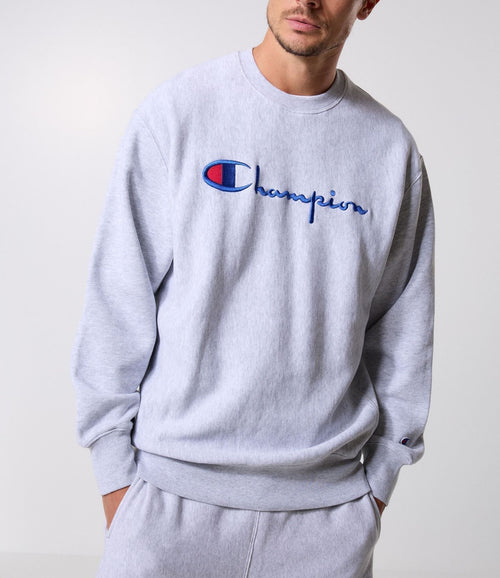 CHAMPION FELPA UOMO GRIGIO