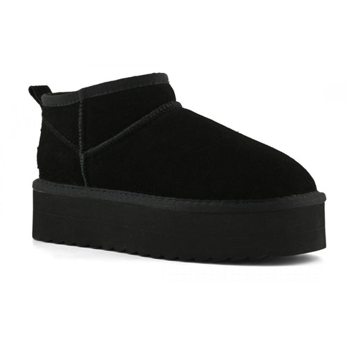 COLORS OF CALIFORNIA STIVALE INVERNALE CON SUOLA PLATFORM IN PELLE SCAMOSCIATA