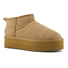 COLORS OF CALIFORNIA STIVALE INVERNALE CON SUOLA PLATFORM IN PELLE SCAMOSCIATA
