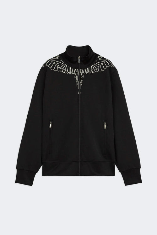 COUNTY OF MILAN GIACCA ZIP CON STAMPA ACQUILA GEOMETRICA