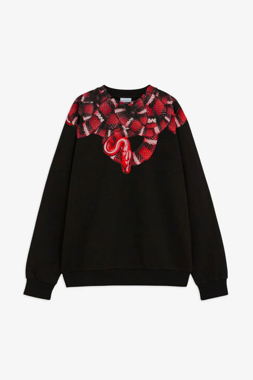 COUNTY OF MILAN FELPA GIROCOLLO CON STAMPA SERPENTI