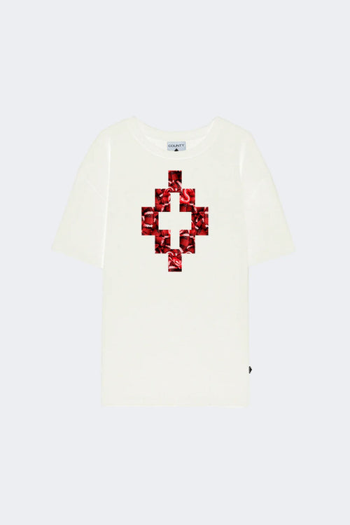 COUNTY OF MILAN T-SHIRT CON STAMPA LOGO LINEOUT E SERPENTI