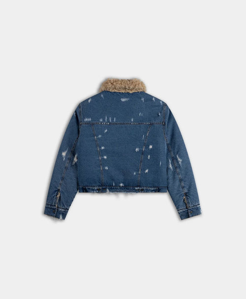 DAILY PAPER GIACCA IRISH BEIGE REVERSIBLE FAUX FUR