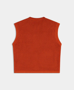 DAILY PAPER RED CLAY CROCHET VEST