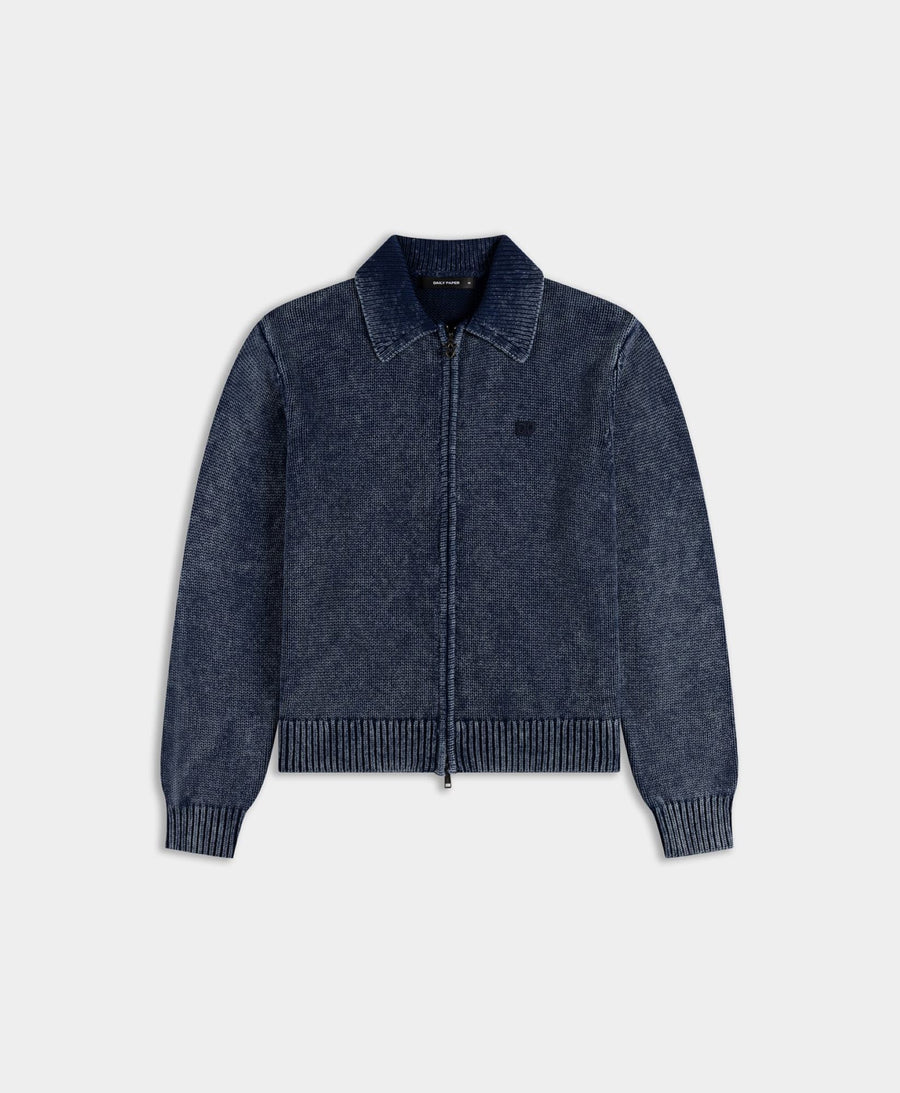 DAILY PAPER INDIGO KNIT CARDIGAN
