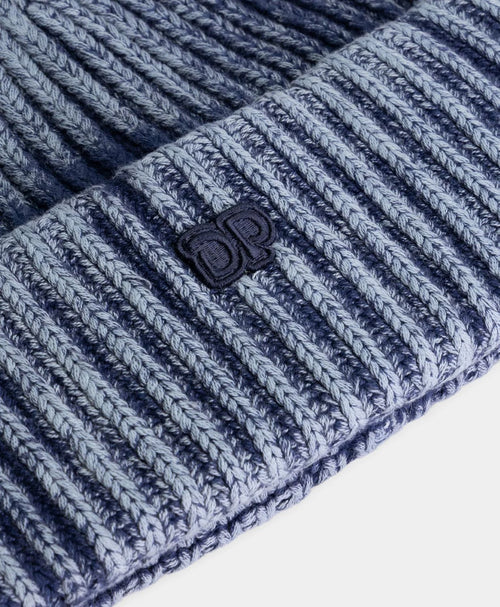 DAILY PAPER CAPPELLO INDIGO KNITTED WASHED BEANIE