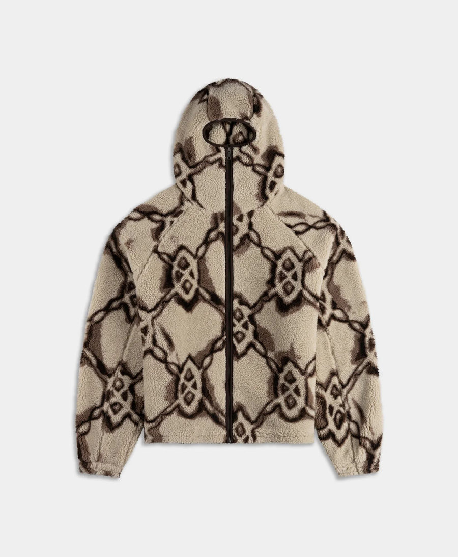 DAILY PAPER OFF WHITE BURNED SHIELD SHERPA JACKED