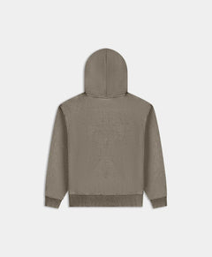 DAILY PAPER FELPA ROSIN GREEN DIAS WASHED HOODIE