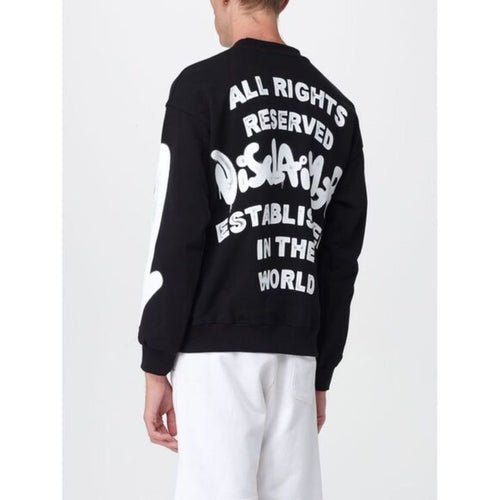 DISCLAIMER FELPA IN COTONE CON SLOGAN