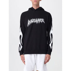 DISCALIMER FELPA CON CAPPUCCIO IN COTONE CON LOGO