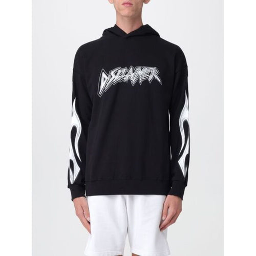 DISCALIMER FELPA CON CAPPUCCIO IN COTONE CON LOGO