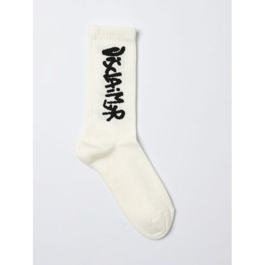DISCALIMER CALZE IN COTONE STRETCH CON LOGO JACQUARD
