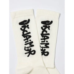 DISCALIMER CALZE IN COTONE STRETCH CON LOGO JACQUARD