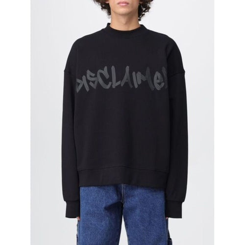 DISCLAIMER FELPA GIROCOLLO IN COTONE CON LOGO