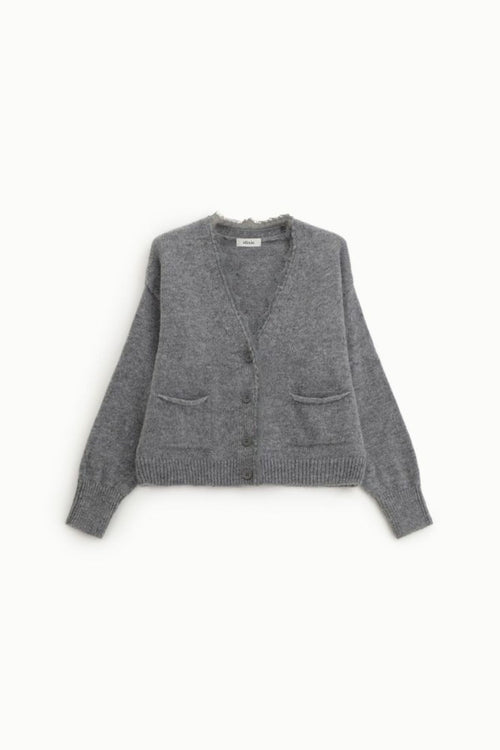 DIXIE CARDIGAN CORTO CON SCOLLO A V