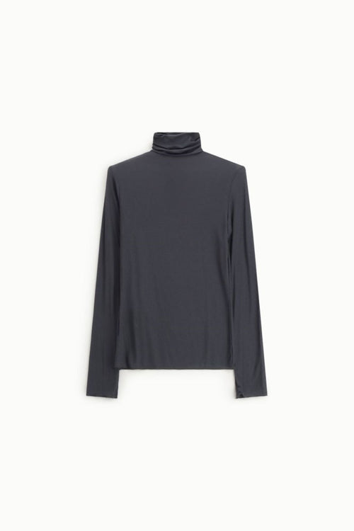 DIXIE T-SHIRT A MANICHE LUNGHE CON COLLO ALTO