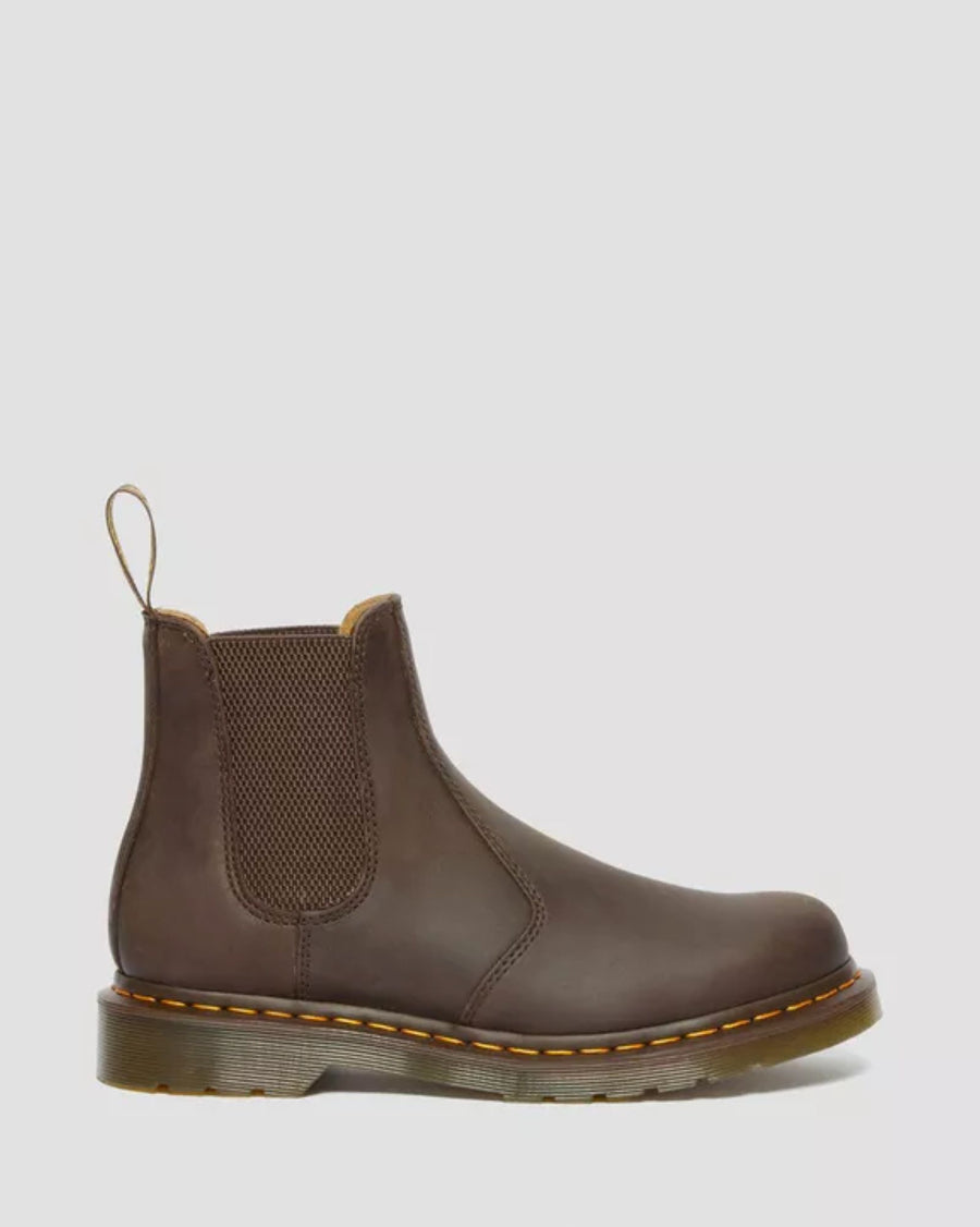 DR.MARTENS STIVALETTI CHELSEA DI PELLE CRAZY HORSE CON CUCITURE