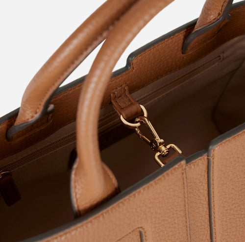 ELISABETTA FRANCHI BORSA A MANO CON MAXI LOGO