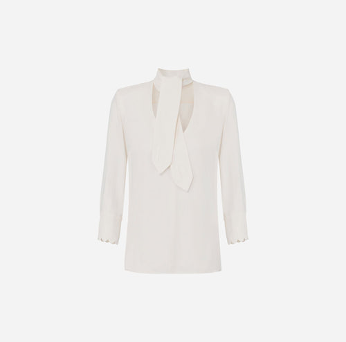 ELISABETTA FRANCHI CAMICIA BLUSA IN GEORGETTE