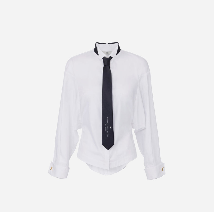 ELISABETTA FRANCHI CAMICIA IN POPELINE