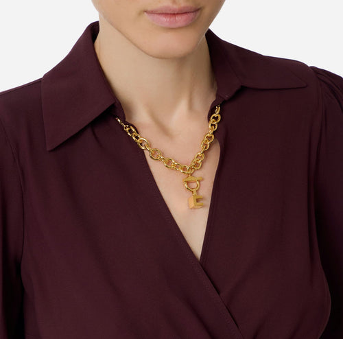 ELISABETTA FRANCHI CAMICIA CROP CON INCROCIO